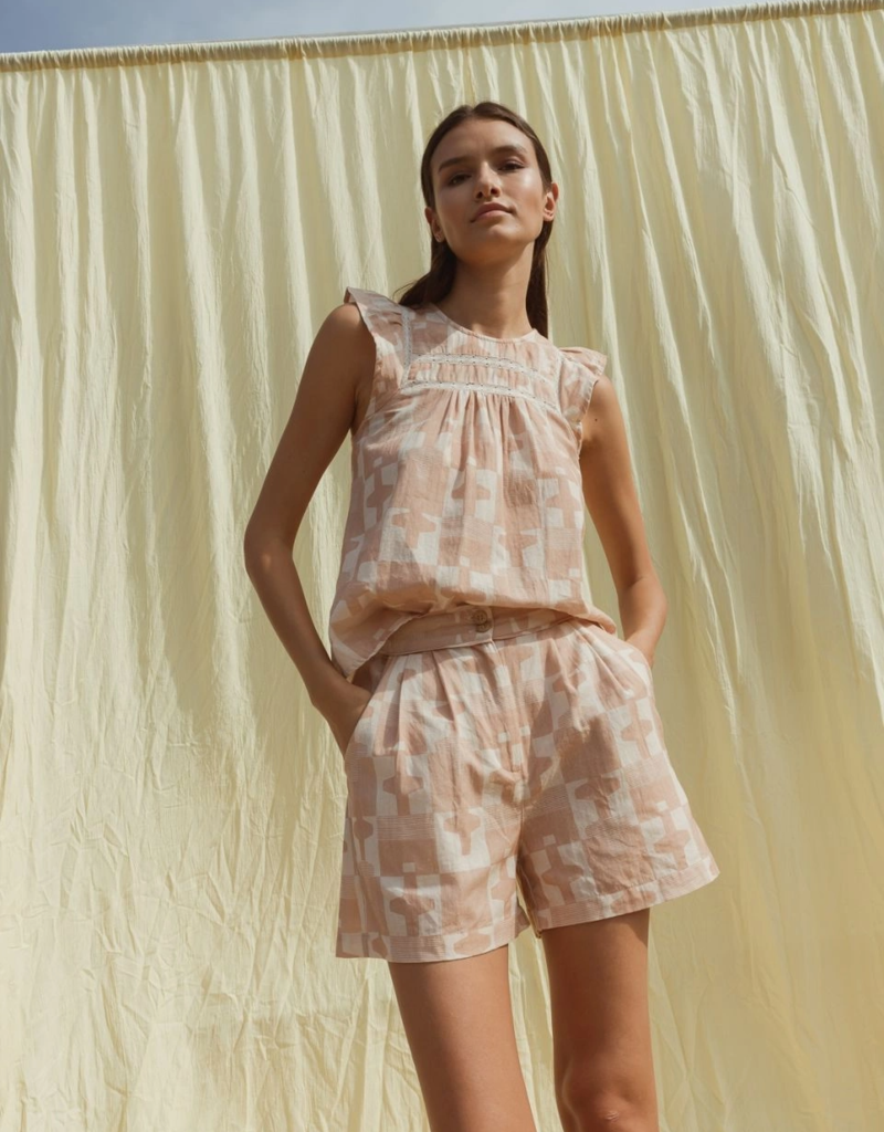 Indi and Cold Amora Sleeveless Print Blouse (FINAL SALE)