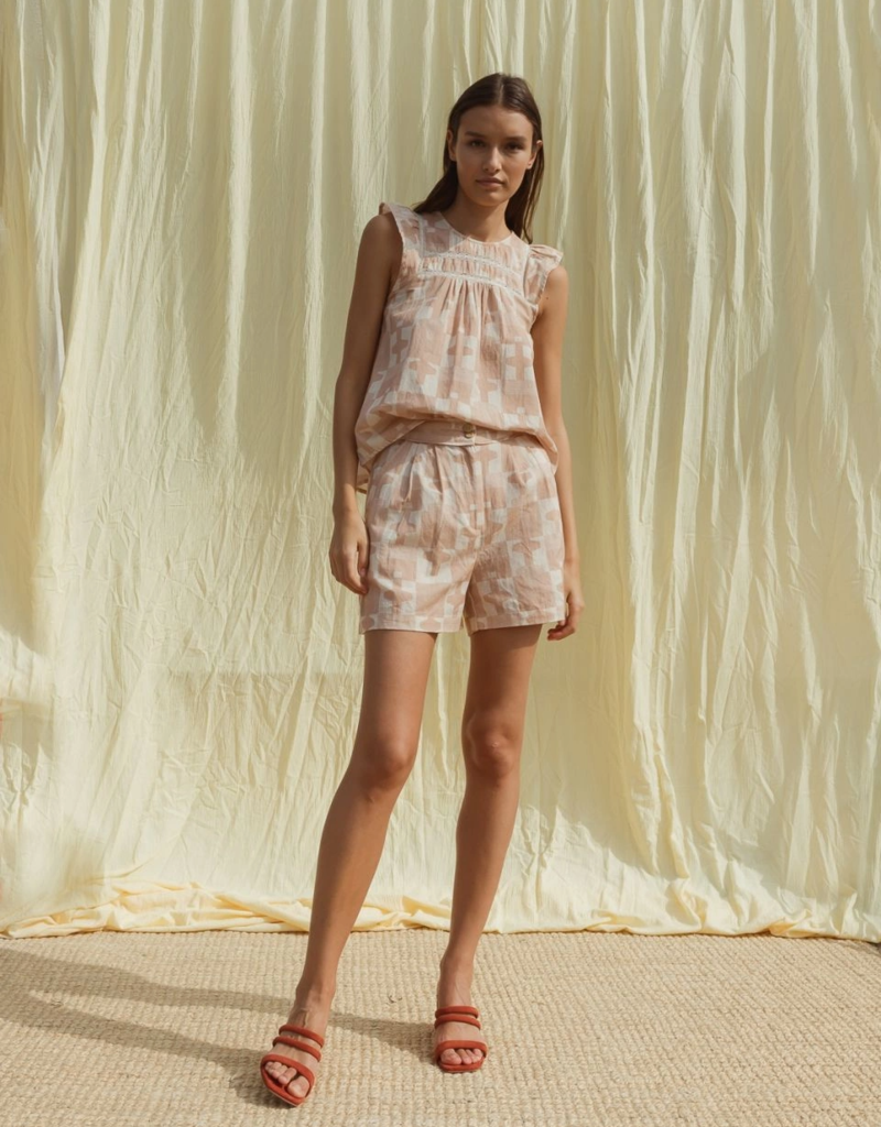 Indi and Cold Amora Sleeveless Print Blouse (FINAL SALE)
