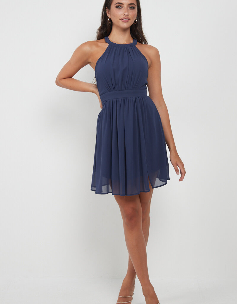 Angel Eye Elsie Dress in Navy