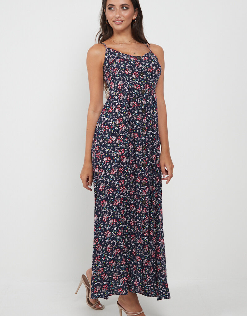Angel Eye Wren Dress in Navy