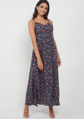 Angel Eye Wren Dress in Navy