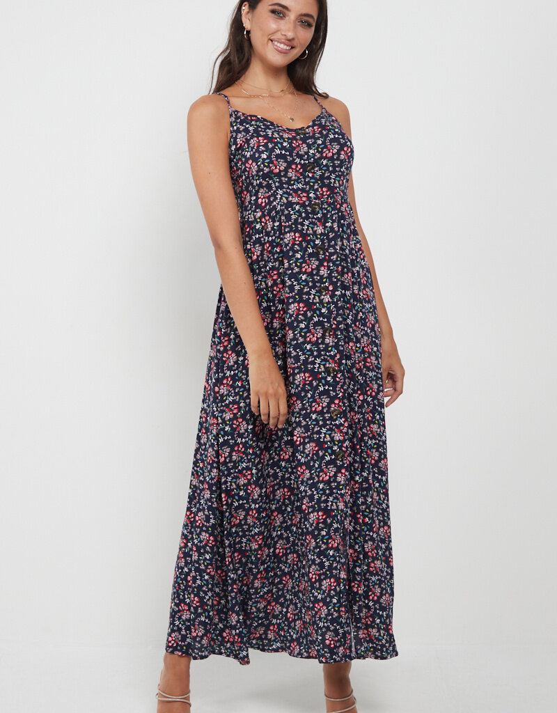 Angel Eye Wren Dress in Navy