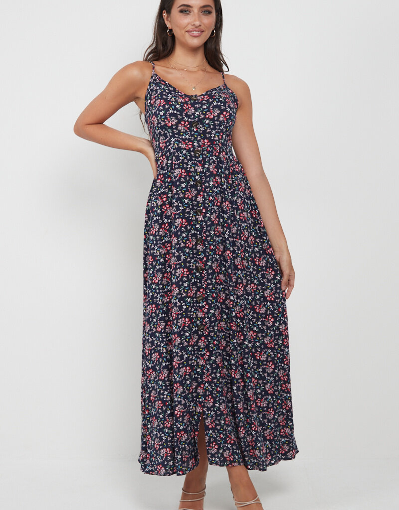 Angel Eye Wren Dress in Navy