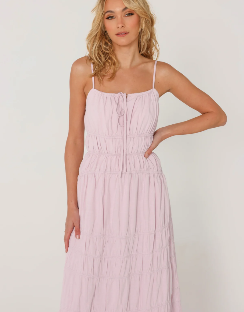 Lost in Lunar Whitney Shirred Waist Maxi Dress