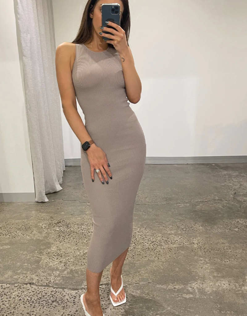 Devon Knit Midi Dress - Adorn Boutique