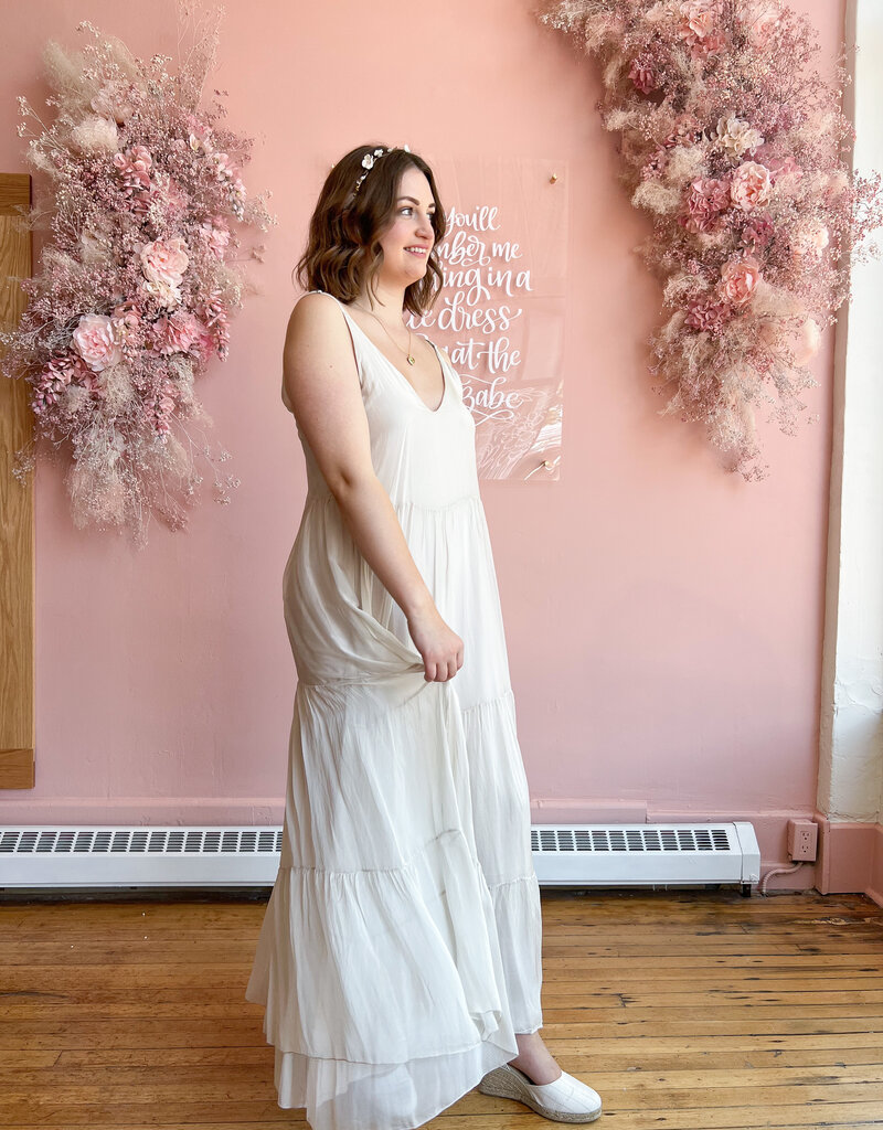 LAB Escarra Tiered Satin Maxi (FINAL SALE)