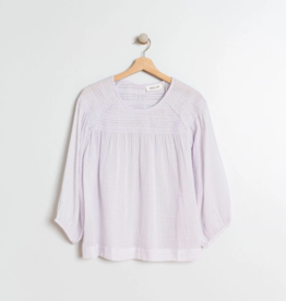 Indi and Cold Vida Organic Cotton Blouse in Pale Lavender
