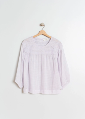 Indi and Cold Vida Organic Cotton Blouse in Pale Lavender