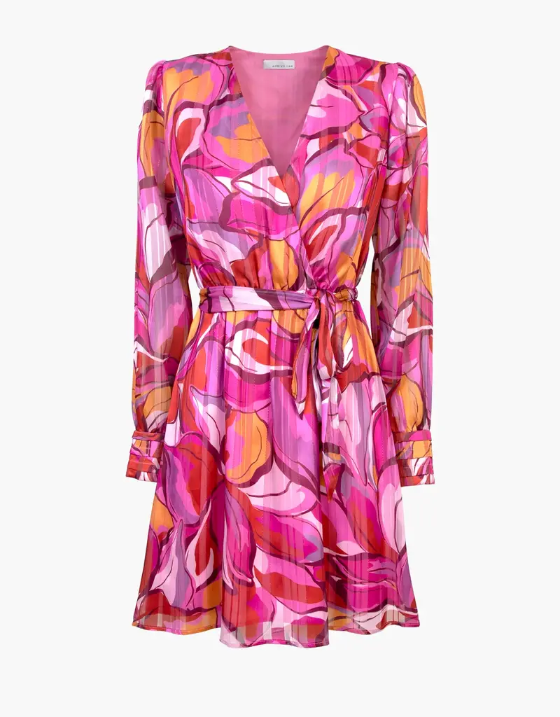 Adelyn Rae Haven Belted Surplice Mini Dress (FINAL SALE)