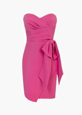 Adelyn Rae Ciny Bow Front Strapless Mini Dress *Only One Left - Small*