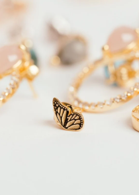Haiku Lane Tiny Butterfly Stud Earrings