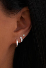 Leah Alexandra Element Studs - Silver/Pearl