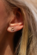 Leah Alexandra Tiny Horseshoe Studs