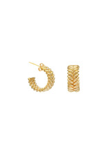 Leah Alexandra Braided Hoops