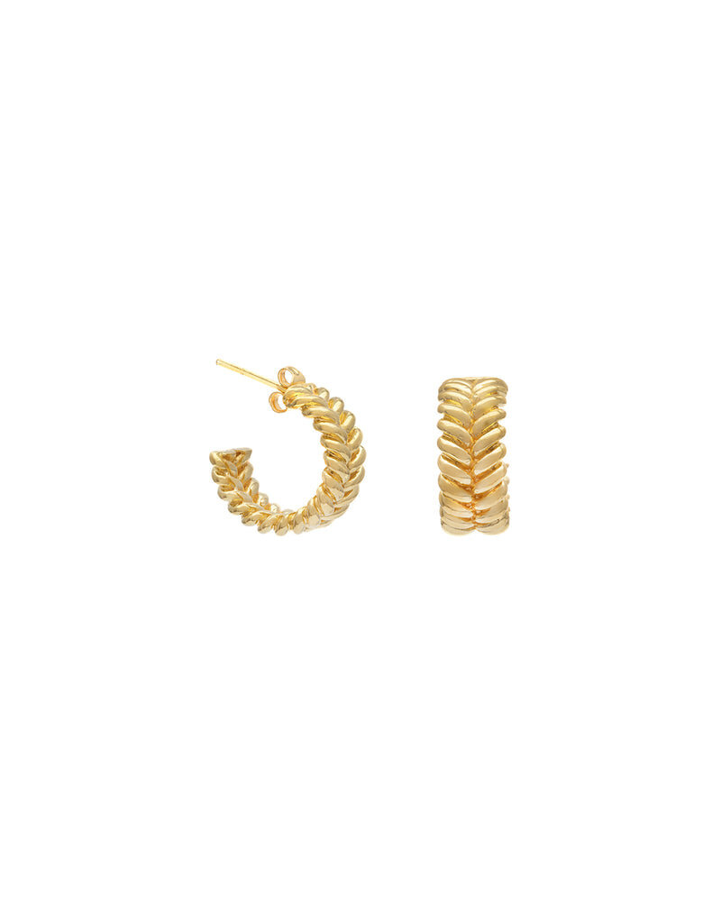 Leah Alexandra Braided Hoops