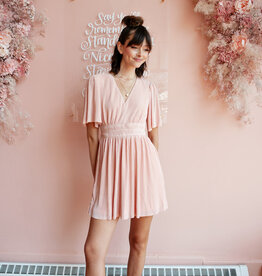 Adelyn Rae Jenis Plisse Mini Dress *Only One Left - XXL*