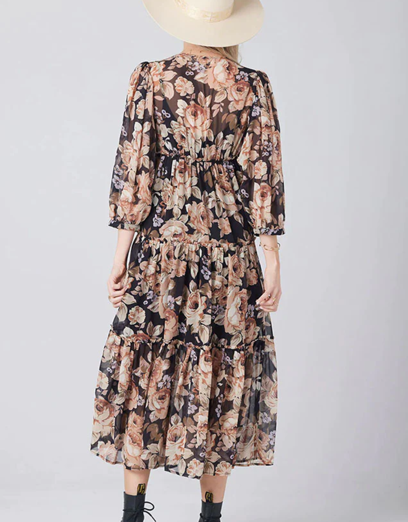 Saltwater Luxe Deklan Dark Floral Maxi (FINAL SALE)
