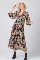 Saltwater Luxe Deklan Dark Floral Maxi (FINAL SALE)