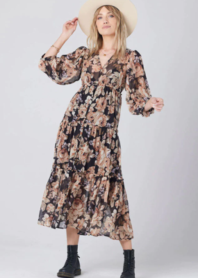 Saltwater Luxe Deklan Dark Floral Maxi