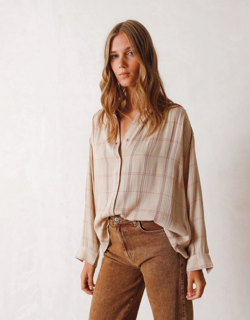 Indi and Cold Jonah Flowy Checkered Shirt (FINAL SALE)