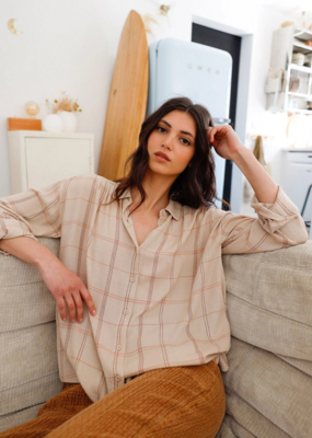 Indi and Cold Jonah Flowy Checkered Shirt *XS & Large*