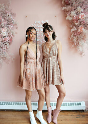 Luxxel Riley Sequin Pleated Mini Dress **MEDIUM & LARGE****