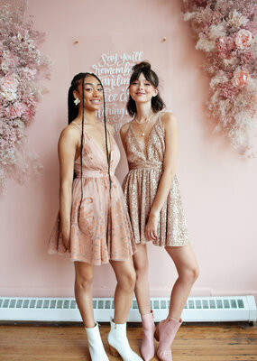 Luxxel Mini Halle Dress in Blush *Only Large Left* *Fits Small*