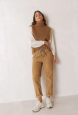 Indi and Cold Connie Camel Turtleneck Gilet