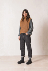 Indi and Cold Connie Camel Turtleneck Gilet