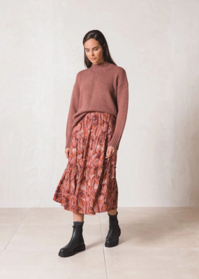 Indi and Cold Franka Pleated Waist Skirt