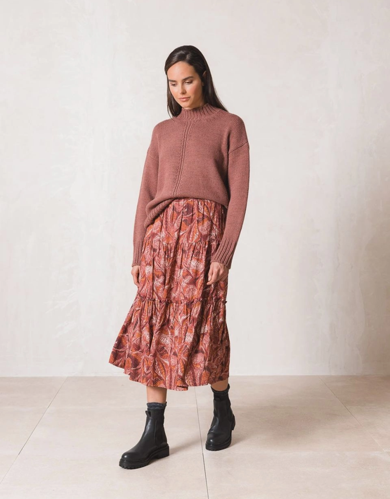 Indi and Cold Franka Pleated Waist Skirt