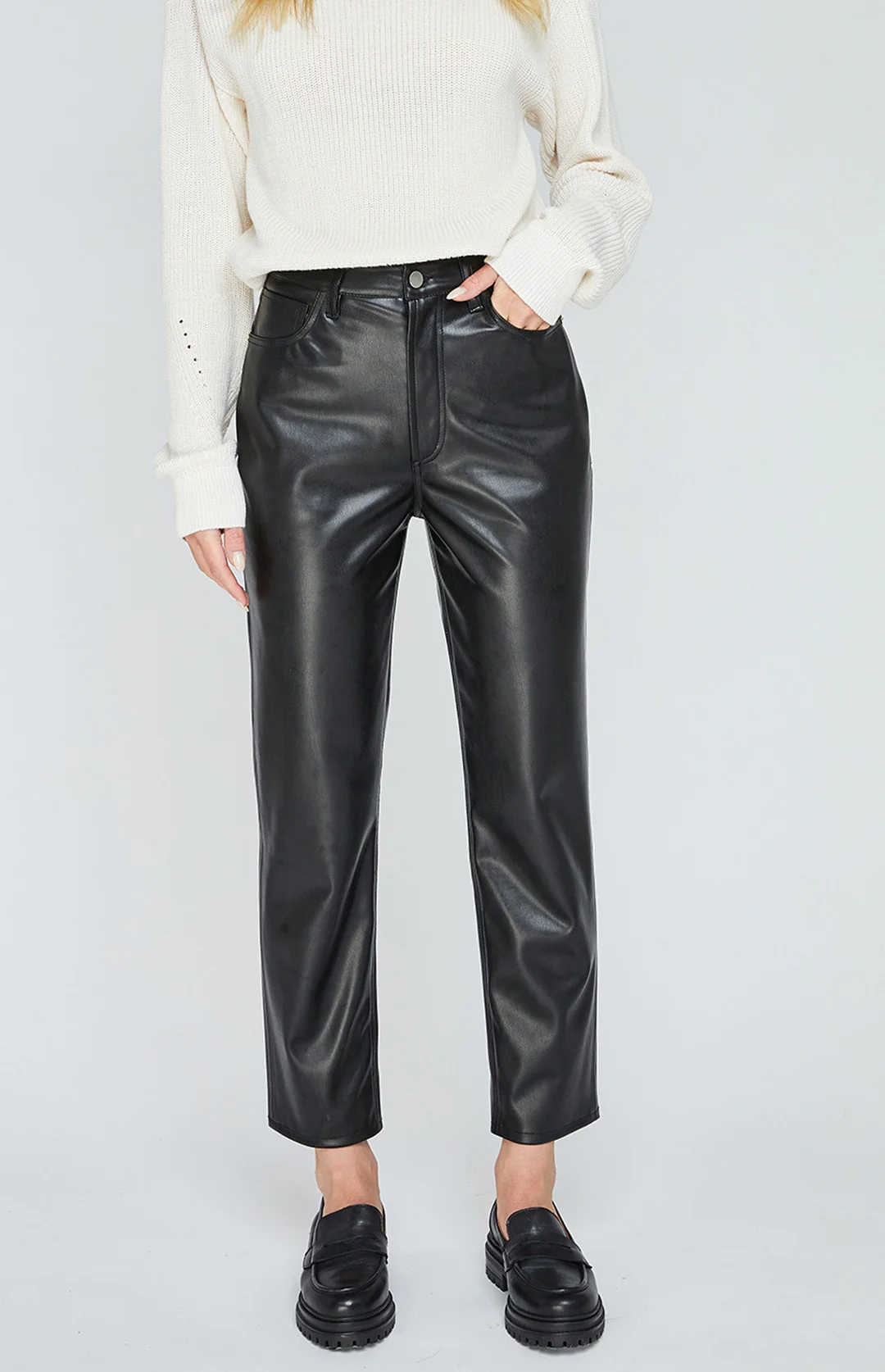 Carter Faux Leather Pants - Adorn Boutique