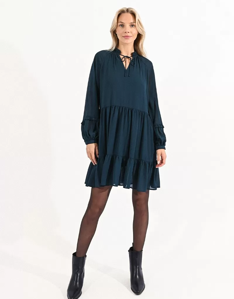 Molly Bracken Enid Long Sleeve Mini Dress