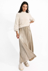 Molly Bracken Jewel Metallic Plisse Skirt (FINAL SALE)