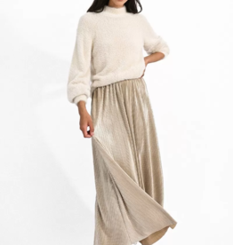 Molly Bracken Jewel Metallic Plisse Skirt