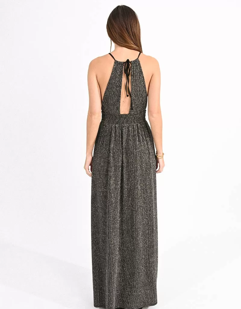 Molly Bracken Ember Glitter Halter-Neck Dress (FINAL SALE)