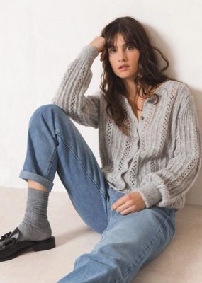 Indi and Cold Daniella Cable Knit Cardigan