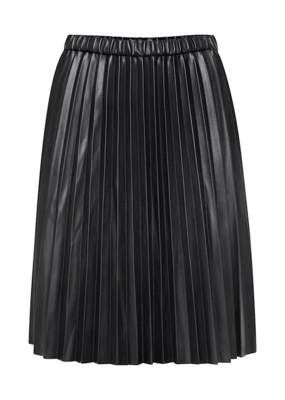 B.Young Dasama Vegan Leather Pleated Skirt