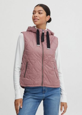 B.Young Berta Quilted Vest with Hood (Size 6)