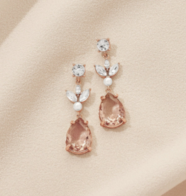 Olive And Piper Rosalind Drop Earring - Rose Gold