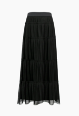 Adelyn Rae Regie Tiered Tulle Plisse Midi Skirt (FINAL SALE)