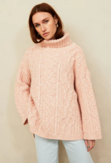 Cara and the Sky Emily Cable Roll Neck Jumper