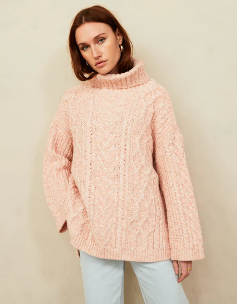 Cara and the Sky Emily Cable Roll Neck Jumper (FINAL SALE)