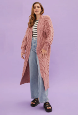 Cara and the Sky Alex Cable Balloon Sleeve Maxi Cardigan (FINAL SALE)