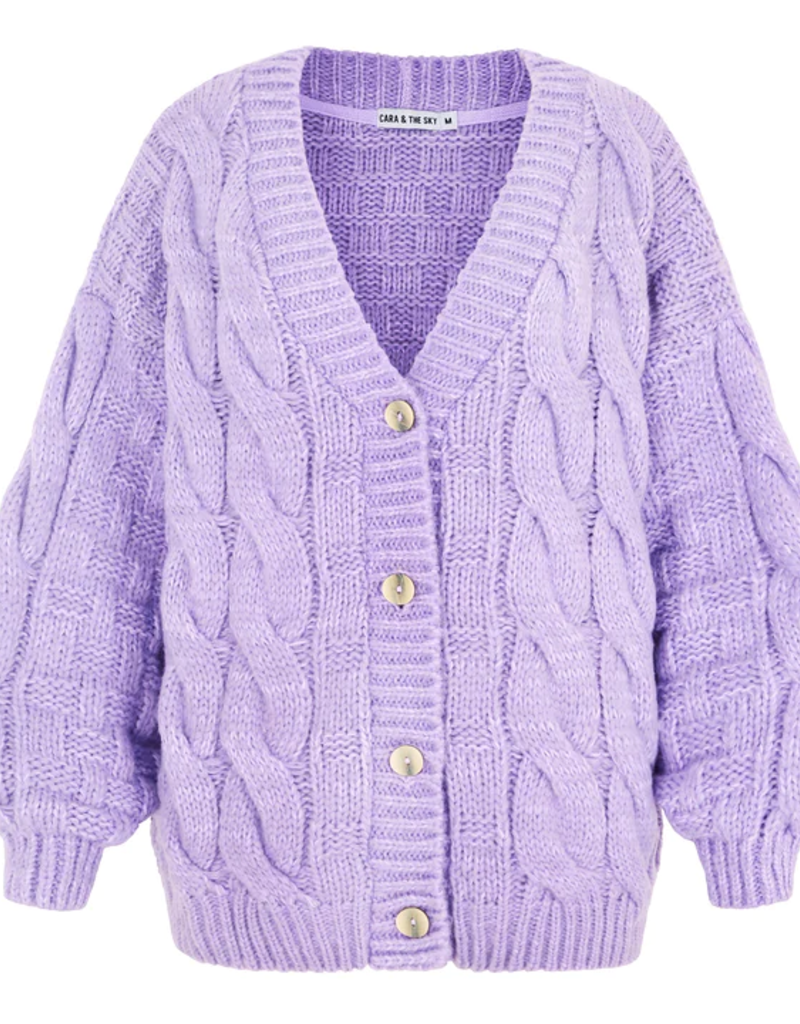 Cara and the Sky Gemma Cable Short Button Cardigan (FINAL SALE)