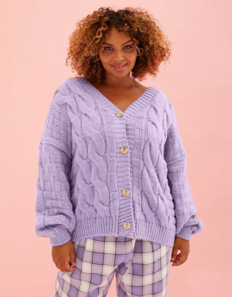 Cara and the Sky Gemma Cable Short Button Cardigan (FINAL SALE)