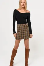 Greylin Jeyden Boucle Mini Skirt