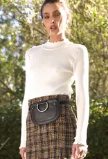 Greylin Jeyden Boucle Mini Skirt