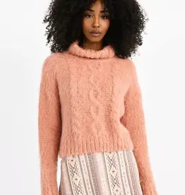 Molly Bracken Polly Cable Turtleneck