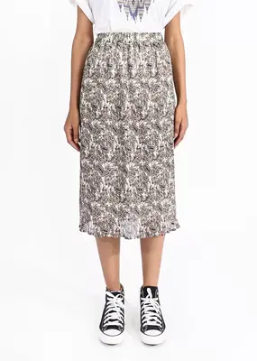 Molly Bracken Este Printed Paisley Midi Skirt